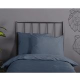 Dekbedovertrek - Grijs - Katoen - 1 Persoon