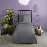 Dekbedovertrek - Grijs - Katoen - 2 Persoons
