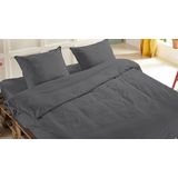 Dekbedovertrek - Grijs - Katoen - 2 Persoons