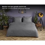 HIP - Dekbedovertrek - Grijs - Katoen Satijn