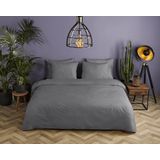 HIP - Dekbedovertrek - Grijs - Katoen Satijn