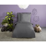 HIP - Dekbedovertrek - Grijs - Katoen Satijn