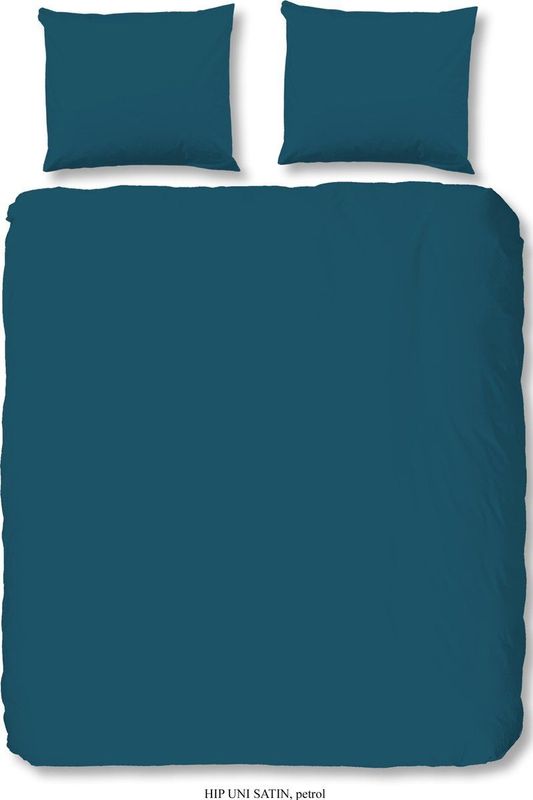 HIP - Dekbedovertrek - Petrol - 100% Katoen-Satijn - Oeko-Tex Gecertificeerd