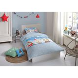 Dekbedovertrek - Wit - Katoen - Eenpersoons