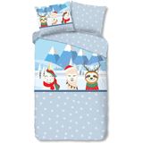 Dekbedovertrek - Wit - Katoen - Eenpersoons