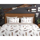 Good Morning - Dekbedovertrek - Meerkleurig - Katoen/Flanel - Dessin: Veren