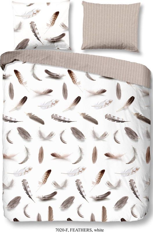 Good Morning - Dekbedovertrek - Meerkleurig - Katoen/Flanel - Dessin: Veren