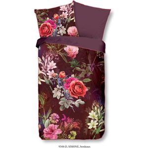 Descanso - Satijnen Dekbedovertrek - Bordeaux - 100% Katoen Satijn