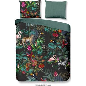 Good Morning - Funky Dekbedovertrek - Multi - Katoen - 1-Persoons