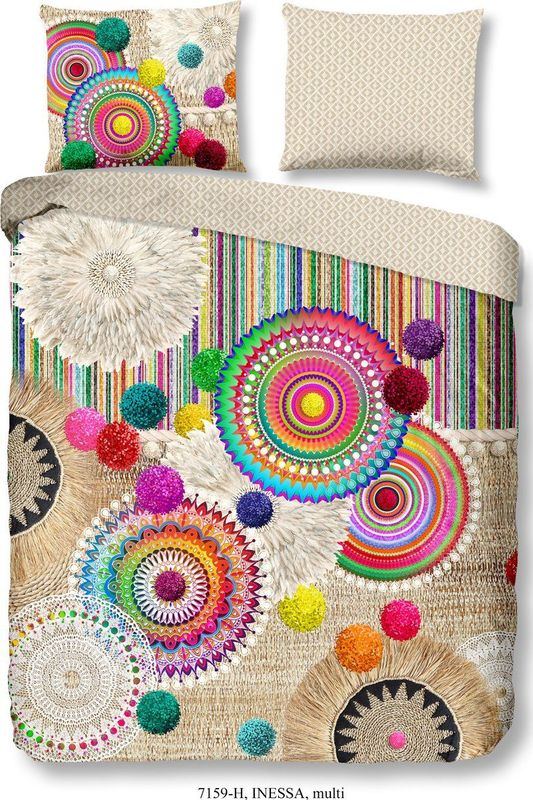 HIP - Inessa - Dekbedovertrek - Multi - 240x220 cm + 2 Kussenslopen 60x70 cm