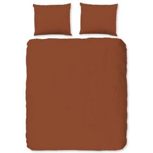 Good Morning - Dekbedovertrek - Wit/Blauw/Roze/Zand - Katoen - Effen Dessin