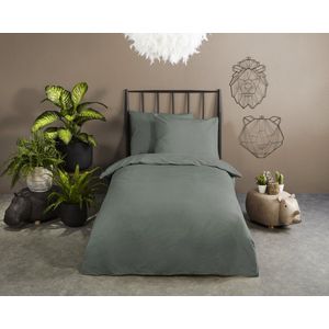 HIP - Dekbedovertrek - Groen - Katoen Satijn