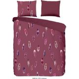 Cos - Dekbedovertrek - Rood - Microvezel - Dessin: Bloemen