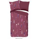 Cos - Dekbedovertrek - Rood - Microvezel - Dessin: Bloemen