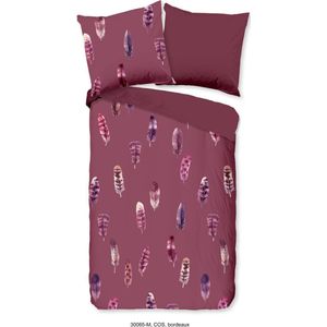 Cos - Dekbedovertrek - Rood - Microvezel - Dessin: Bloemen
