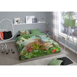 Dekbedovertrek - Grijs - Katoen - Eenpersoons