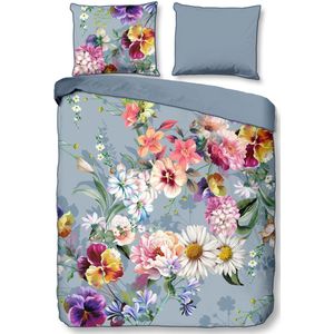 Dekbedovertrek - Grijs - Katoen - Eenpersoons