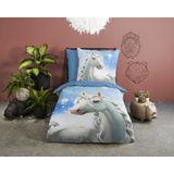 Dekbedovertrek - Grijs - Katoen - 1 Persoon