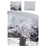 Dekbedovertrek - Blauw - Katoen - 1 Persoons