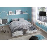 Dekbedovertrek - Blauw - Katoen - 1 Persoons