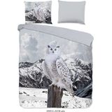 Dekbedovertrek - Blauw - Katoen - 1 Persoons