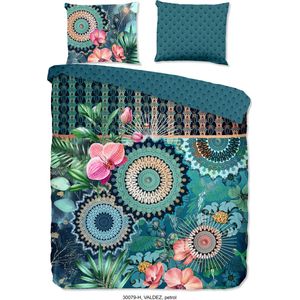 HIP - Valdez - Dekbedovertrek - Petrol - Katoen Satijn