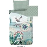 Dekbedovertrek - Grijs - Katoen - 1 Persoon