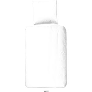 Dekbedovertrek - Wit - Katoen - 1 Persoon