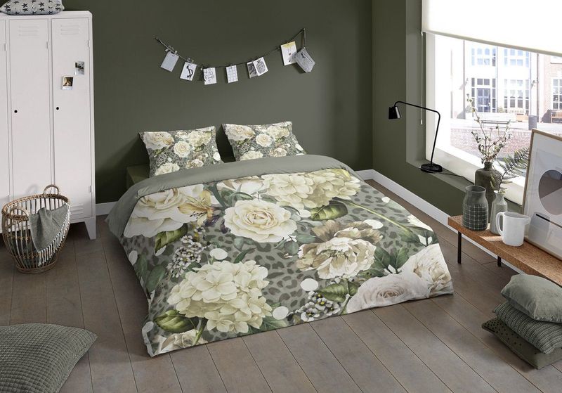 Dekbedovertrek Joy - Meerkleurig - Microvezel - Eenpersoons 140x200 Cm - Bloemen