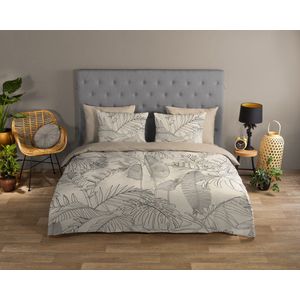 Dekbedovertrek - Grijs - Katoen - Eenpersoons