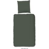 Pure - Dekbedovertrek - Groen - Microfiber - 2 Persoons
