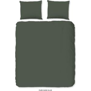 Pure - Dekbedovertrek - Groen - Microfiber - 2 Persoons
