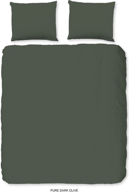 Pure - Dekbedovertrek - Groen - Microfiber - 2 Persoons