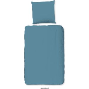 Good Morning - Dekbedovertrek - Wit/Blauw/Roze/Zand - Katoen - Effen