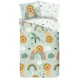 Dekbedovertrek - Grijs - Katoen - Eenpersoons