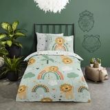 Dekbedovertrek - Grijs - Katoen - Eenpersoons