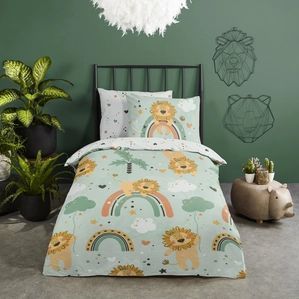 Dekbedovertrek - Grijs - Katoen - Eenpersoons