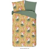 Dekbedovertrek Kakatoe - Meerkleurig - Microvezel - Dessin: Bloemen, Dieren