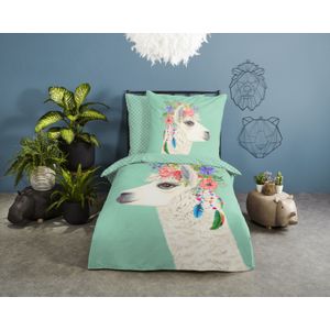 Good Morning - Joey - Dekbedovertrek - Mint - 100% Katoen