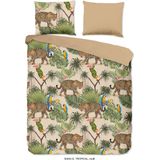 Dekbedovertrek - Blauw - Katoen - 1 Persoons