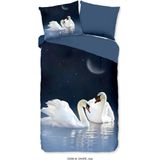 Dekbedovertrek - Blauw & Meerkleurig - Microvezel - Natuur & Dieren - Tweepersoons 200x200 Cm