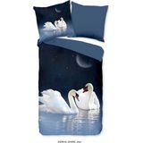 Dekbedovertrek - Blauw - Katoen - 1 Persoon