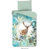 Dekbedovertrek - Wit - Katoen - Eenpersoons