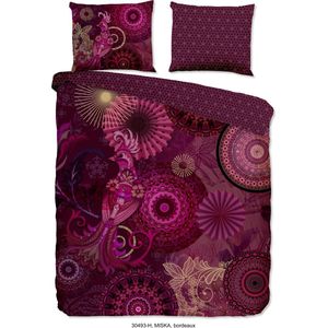 HIP - Miska - Dekbedovertrek - Bordeaux - Katoen Satijn