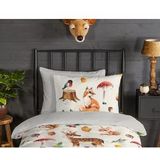 Dekbedovertrek - Blauw - Katoen - 140x200 cm