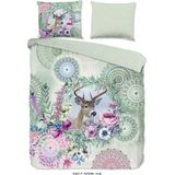 Dekbedovertrek - Blauw - Katoen - Eenpersoons