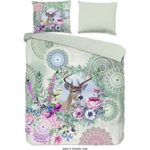 Dekbedovertrek - Blauw - Katoen - Eenpersoons