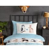 Good Morning - Freezing - Dekbedovertrek - Blauw - 100% Geruwde Flanel