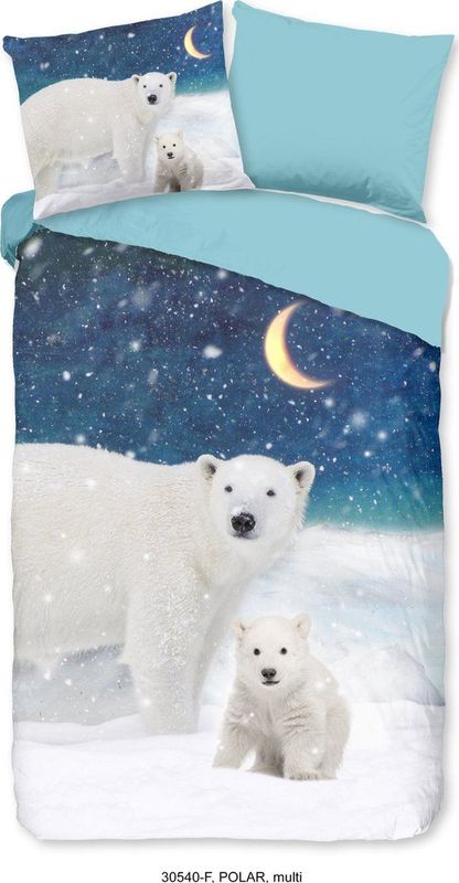 Good Morning - Polar Multi - Dekbedovertrek - Flanel - 1-Persoons