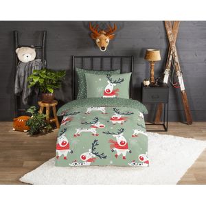 Dekbedovertrek - Blauw - Katoen - 1 Persoon